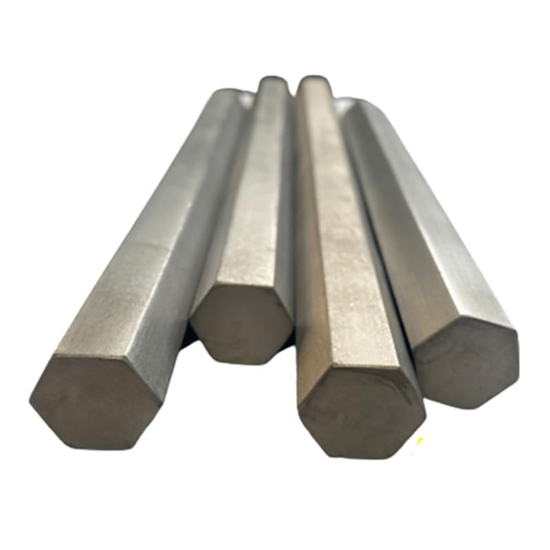 1PC barre esagonali in titanio puro barra esagonale in titanio 8mm 10mm 11mm 12mm 13mm 14mm 15mm 16mm 17mm 18mm 19mm 20mm 24mm(Length 500mm 1pc,10mm)