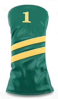 Hurricane Golf New 2 Stripe Driver Headcover Synthetic Leather Retro Look