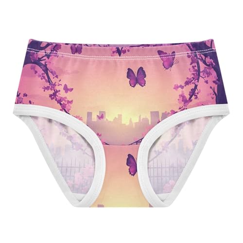 Heart Pink Flowers Butterflies Toddler Girls Underwear 2t Cotton Panties for Girl Florals Underpants Briefs