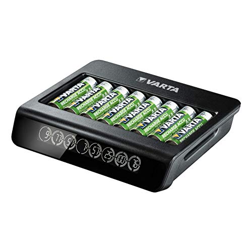 Varta 57681101401 Multi Charger+, lader voor accu's in AA/AAA/9V en USB-apparaten, laden via individuele laadschacht, 8… - Afbeelding 4
