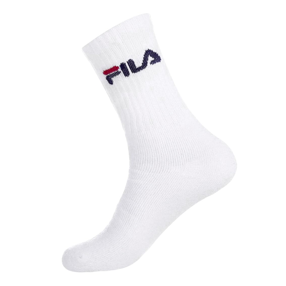 Fila Bawełniane skarpety sportowe męskie, wygodne, miękkie w dotyku (zestaw 6 sztuk), biały, 43/46 EU