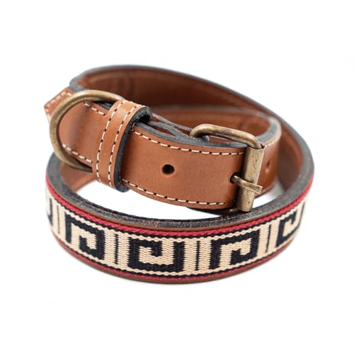 GauchoLife Polo Dog Leather Collar Guarda Pampa Small