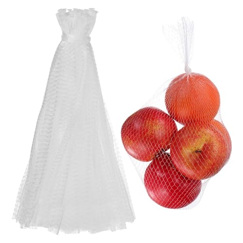 Sac en maille réutilisable respirant 35 cm filet blanc anti humidité pour oignons et légumes