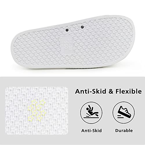 Image of Fur Story Womens Slides House Slippers Rhinestone Glitter Slides Cute bling Flat for Women Platform Sandals Cozy Bedroom Slippers Shower Shoes