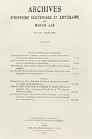Archives d'Histoire Litteraire Et Doctrinale Du Moyen-Age LXIX - 2002 2711616053 Book Cover