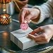 VELATYVIO 1200Pcs Customer Appreciation Stickers Round Self Adhesive Small Business Freebies Present Label for Delivery Decoration Packing Mailing Envelopes Postcards 1.5inch Pink