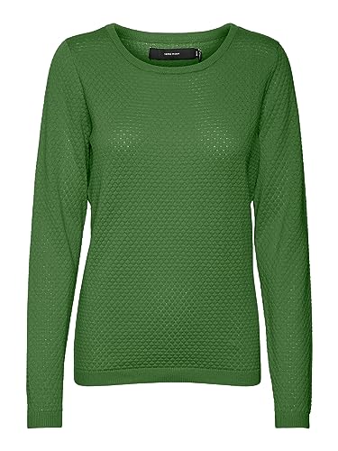 VERO MODA Damen VMCARE Strickpullover Longsleev O-Neck Pullover, Grün (Kale), XS (EU) – Ansicht 1