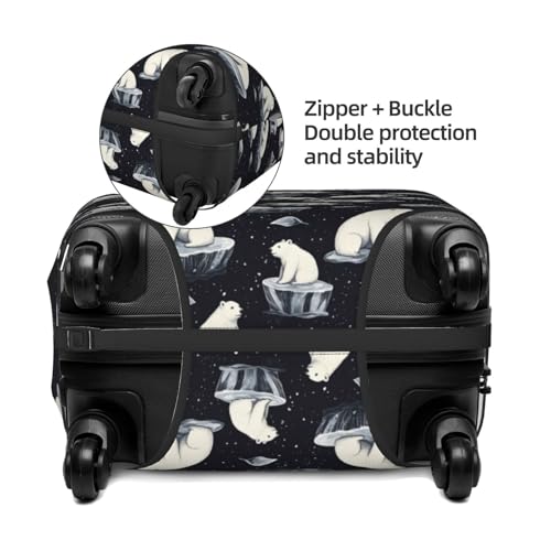 Luggage Cover Protector - Cute Polar Bear Print Suitcase Covers for Luggage Fit 29-32 Inch Suitcase3
