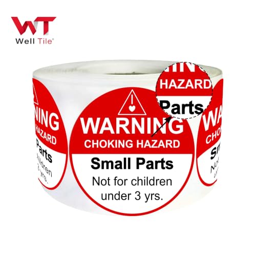 Lift Threshold Warning Lights Insufficient - 2012-2023 Eldorado XHF & Arrivo 6 Choking Warning Labels 1.5' Red Small Parts Choking Hazard Stickers