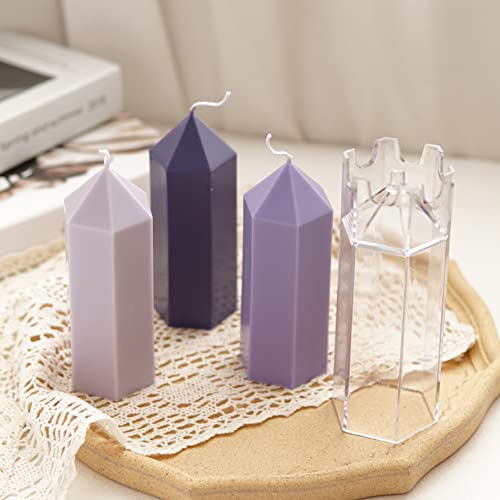 Generic Hexagon Candle Mould Diy Craft Plastic Pillar Soap Making Mold For Aromatherapy #TOP5