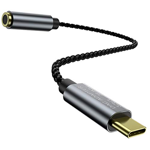 USB Type C to 3.5mm Headphone Jack Cable, KOOPAO USB-C to Aux Audio