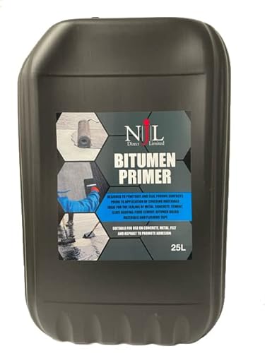 Njl Direct Black Bitumen Roof Primer & Sealer 25L