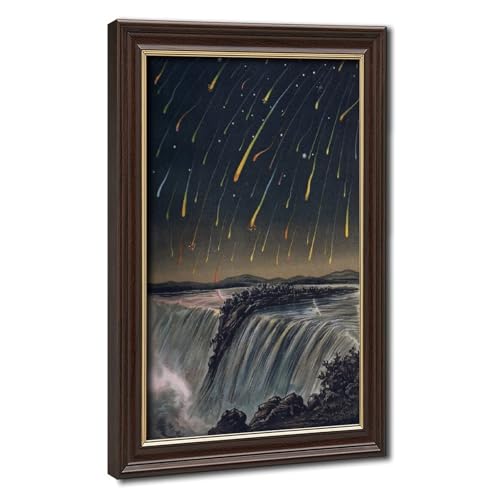 Impression sur toile haut de gamme Leonid Meteor Storm cadre de suspension inclus