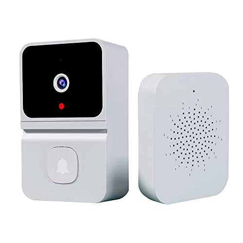VOOCHIE Campainha de vídeo inteligente sem fio HD câmera PIR detecção de movimento IR alarme campain