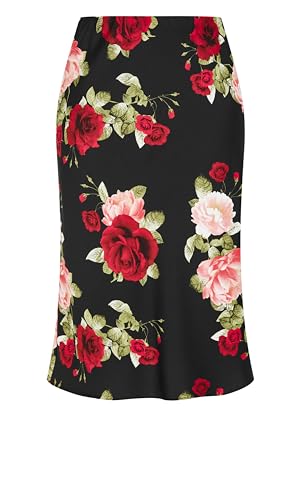 City Chic Women's Plus Size Skirt-Cherie Print3
