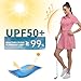 Soneven Women Polo Golf Tennis Dress Built in Shorts Short Sleeve Workout Athletic Pleated Dresses with Pockets(127-Pink, Medium)