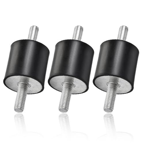 AEIOPRS 3 PCS L'isolatore di Vibrazione di Gomma Monta M6 20 * 20 Ammortizzatore di Scossa del Supporto di Gomma di Vibrazione della Pompa del compressore d'Aria Anti