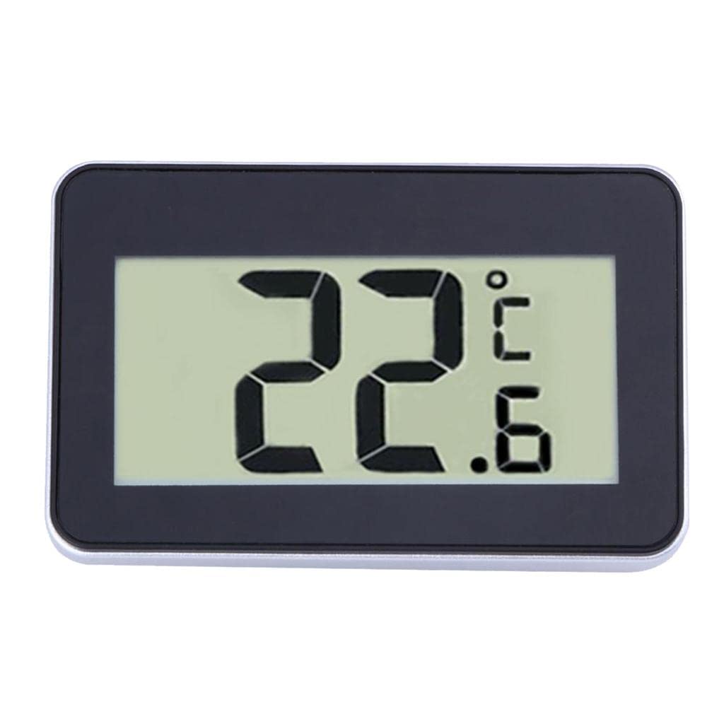 ATORSE Home Convenient Use Daily Waterproof Digital LCD Thermometer Temperature Meter W/Magnet Hook for Refrigerator Black-picture-10