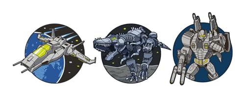 Schneiders Schulranzen-Zubehör Patches 3 teilig Space Robots schwarz