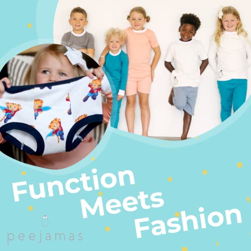 Peejamas Daniel Tiger Training Pants, Absorbent Toddler Potty Training Underwear for Girls and Boys Multipack (2T, O The Owl 3-Pack)