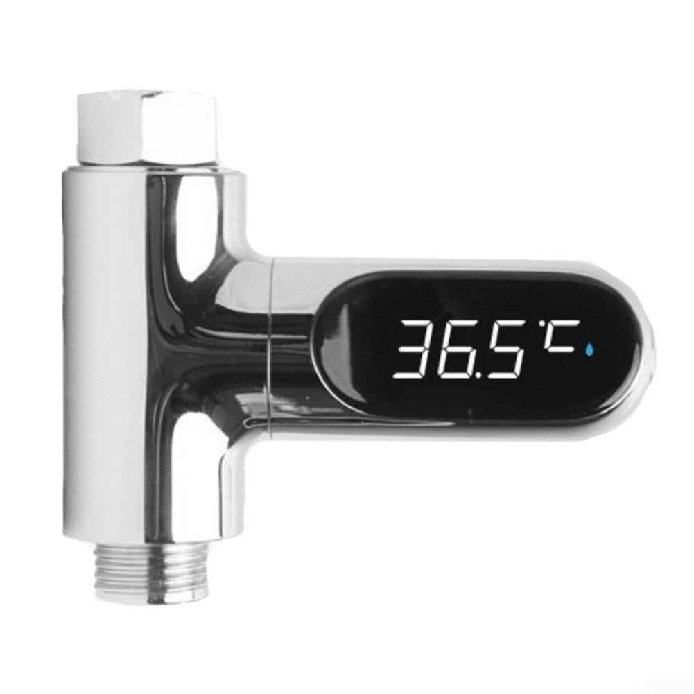 termometr do wody, LED Display Water Thermometer Self-Powered Shower Temperature Monitor With 360° Rotatable Digital Screen(Second generation)