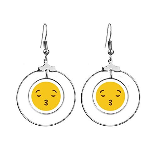 Boucles d'oreilles Kiss Love cercle jaune pour illuminer vos tenues d'été