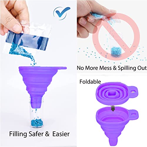 FUNDAFUL Diamond Painting Storage Containers, 60 Slots Diamond Art Accessories and Tools with Shockproof Jars Diamond Painting Kits for Jewelry Rings Charms Glitter Beads Organizer