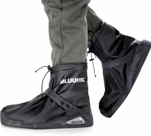 Image of Waterproof Boot Covers, Reusable Rain Shoe Covers Non-Slip Waterproof Shoes Boots for Outdoor Cycling Camping Fishing Travel