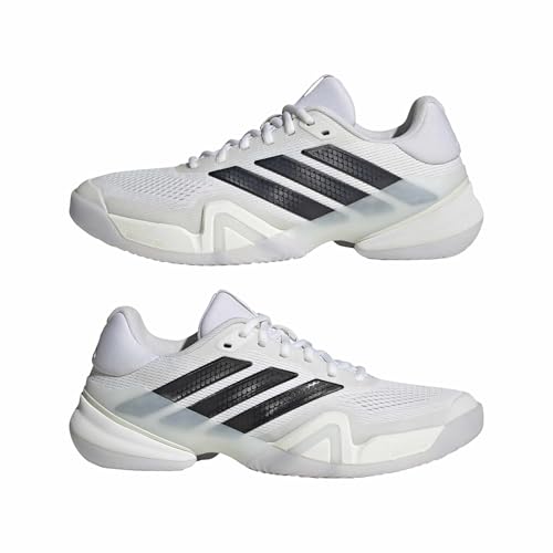 Image of adidas Mens Barricade 14 Tennis Sneakers Shoes - Black, Orange