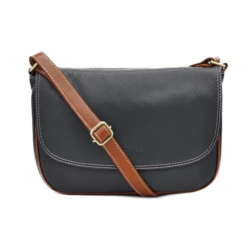 Sac bandoulière en cuir véritable femme Zerimar de qualité supérieure