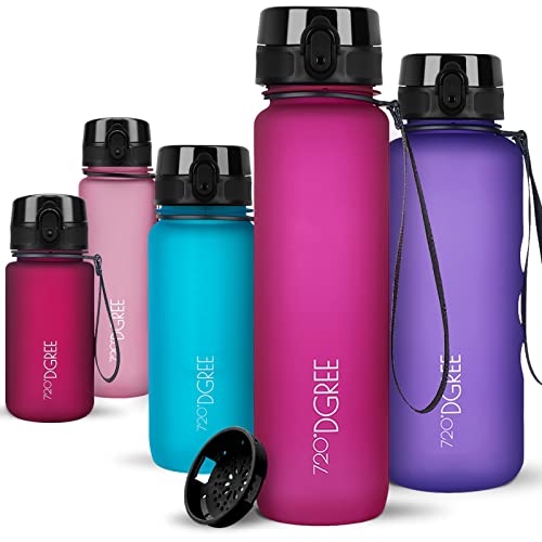 Image of 720DGREE Water Bottle 650ml inchuberBottle inch softTouch +Sieve - BPA-Free Tritan, Leakproof, Reusable Drinking Bottle - Sports Bottle for School, Fitness, Gym, Cycling, Travel, Office, Outdoor, Hiking