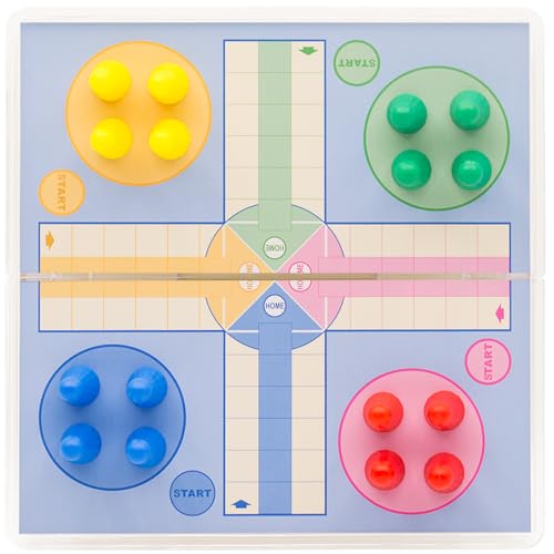 Mini Ludo Juego de Mesa Magnético Plegable 15x15 cm miniatura 2