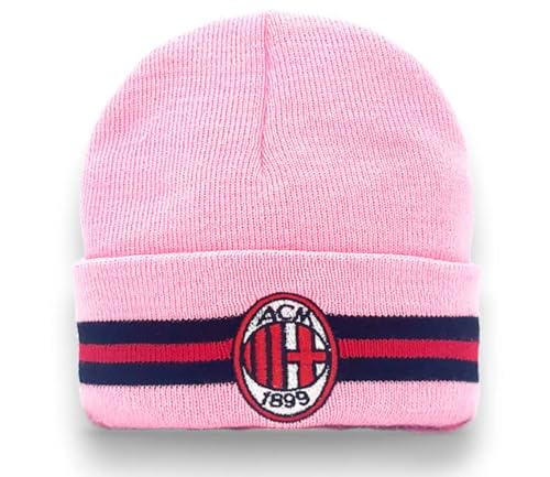 Bonnet AC Milan rose pour l'hiver, l'accessoire streetwear des supporters