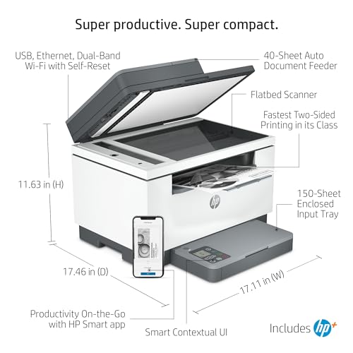 HP LaserJet MFP M234sdwe Wireless Mono All-in-One Printer with Built-in Ethernet & Fast 2-sided Printing, and 6 Months Instant Ink - Image 2