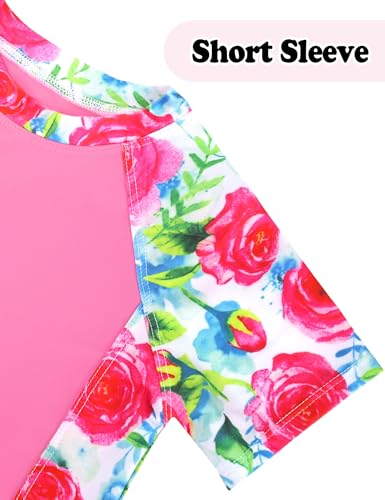 Image of Girls Swimsuit One Piece Bathing Suit Sleeveless Swimwear Matching Skirts for Toddler Kids Swim Surfing