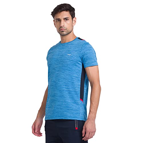 Image of berge' Men's Jacquard Polyester Dry Fit Textured Western Shirts & Tshirts for Men, Quick Drying & Breathable Fabric, Gym Wear Tees & Workout Tops|Half Sleeve T-Shirt|Running Tshirts for Men