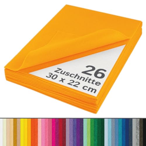 The Felt Store Fieltro para Manualidades 1,6 mm Dorado, 26