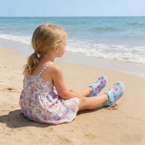 Image of FEETCITY Baby Boys Girls Water Sport Shoes Barefoot Kids Aqua Socks Quick-Dry Beach Swim Pool Shoes
