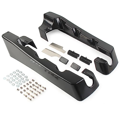 Bacar Stretched Saddlebags Extension Dual, 4 pulgadas Extensiones para Alforjas Rígidas Estiradas para Harley Touring 1994-2013, Sin Pintura miniatura 1