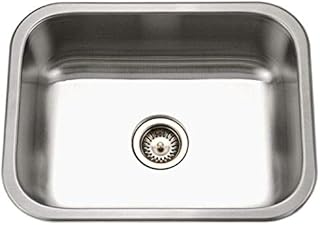 Houzer ES-2408-1 Elite Series Undermount Stainless Steel Single Bowl Kitchen Sink