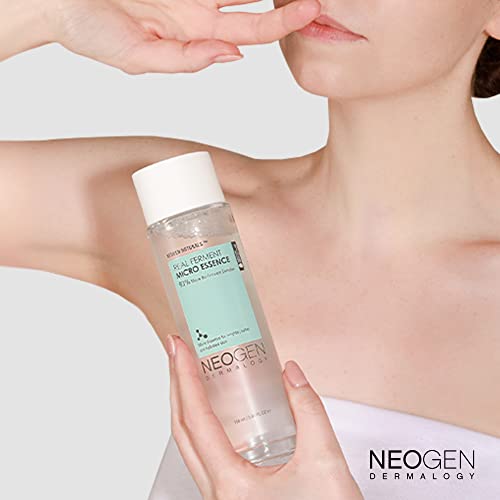 NEOGEN DERMALOGY Real Ferment Micro Collection - with Naturally Fermented ingredients (Rice) & Hyaluronic Acid for Hydrated, Brightened and Healthy skin (Micro Essence (Pack of 2))
