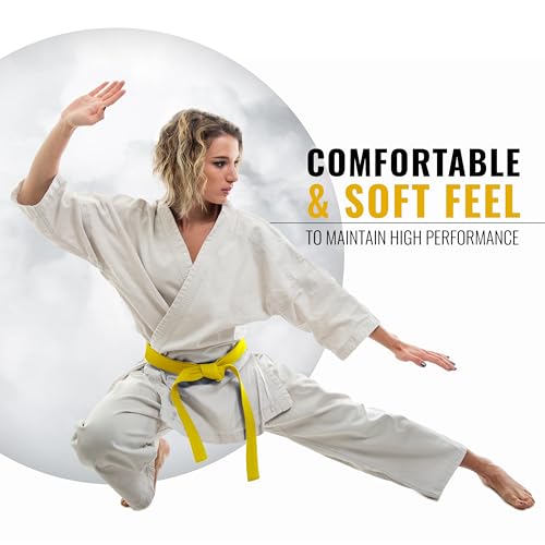 Dxm Sports Bjj Jiu Jitsu Belt - Taekwondo Karate Belt - Martial Arts Uniform Ranking Judo Belt Double Stitched For Kids Adult thumb #4