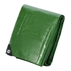 Velway Telo Impermeabile da Esterno - 3x4m 100 g/m² Telone con Occhielli Rinforzati, Resistente ai Raggi UV, per Barche, Giardino, Esterno, Campeggio, Tenda, Auto - Verde