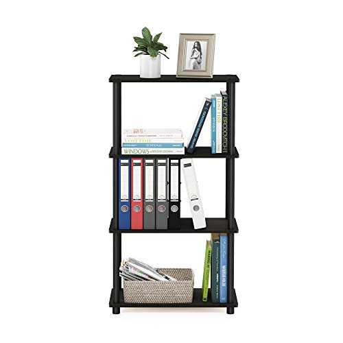 Furinno 99557EX/BK Turn-N-Tube 4-Tier Multipurpose Shelf Display Rack thumb #5