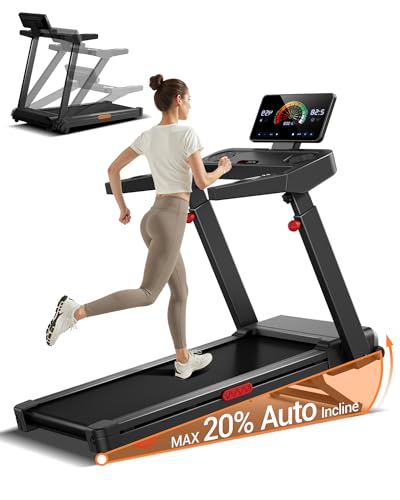 Image of UMAY Fitness Treadmill with 20% Auto Incline 42.5 inchx16.1 inch Ultra Large