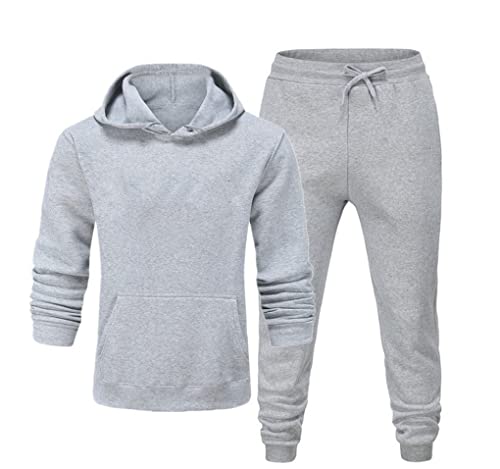Vêtements de sport Kiioouu ensemble à capuche gris clair taille L