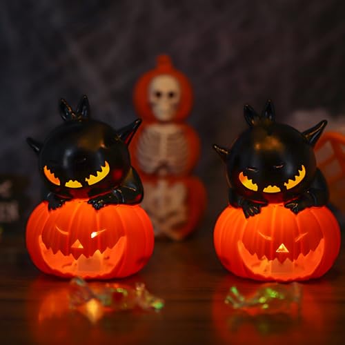 Velas de calabaza LED que evitan manchas de cera en la cena de Navidad 3