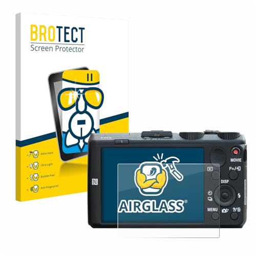 BROTECT Protector Pantalla Cristal para Sony Cyber-Shot DSC-HX60 Protector Vidrio - [Dureza 9H, Anti-Arañazos]