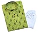 TinySteps Kids Ethnic Wear Printed Cotton Kurta Pyjama Set for Baby Boys (Green)
