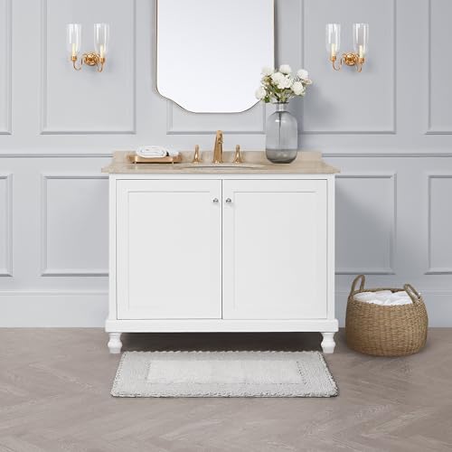 Laura Ashley Ruffle Border 100% Cotton Bath Rug, Light Grey, 20"x 34" by Laura Ashley - Image 6